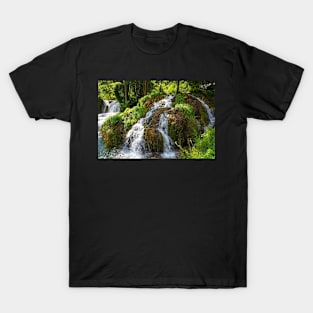 Small Waterfall in Martin Brod Village, Bosnia T-Shirt